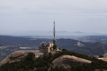 Obraz premium Sunset in the mountains - Montserrat, Spain