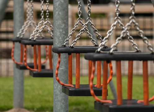 Swings at a public playground