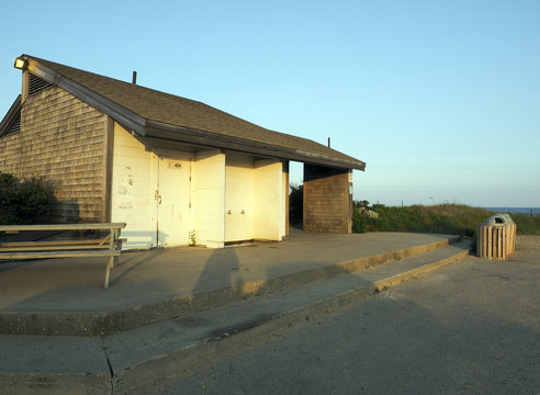 Public  Bathroom Ditch Plains Beach Montauk New York