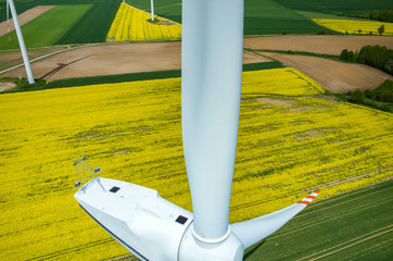 Windmills aerial view