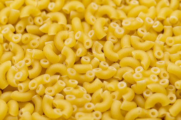 Macaroni Italian pasta close up