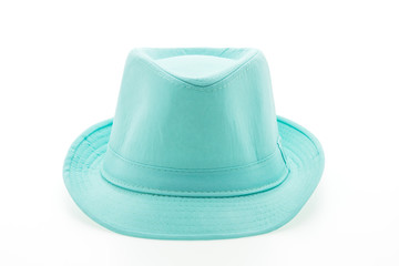 Colorful fashion straw hat isolated