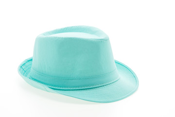 Colorful fashion straw hat isolated
