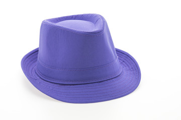 Colorful fashion straw hat isolated