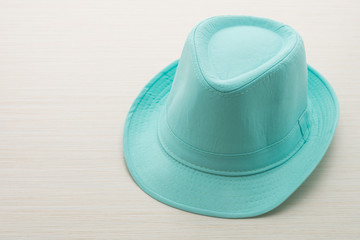 Colorful fashion straw hat isolated