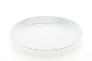 Empty white plate