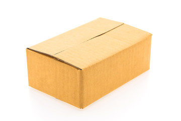 Brown box isolated
