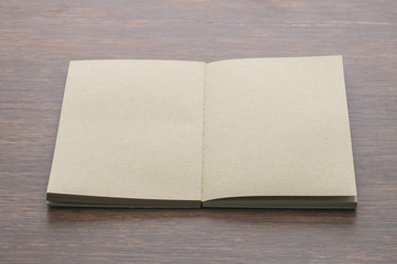 Blank notebook mock up