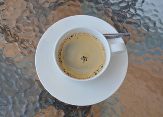 espresso coffee in cup