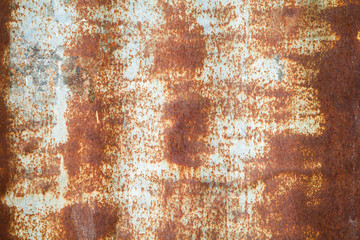 Old rusty metal plate