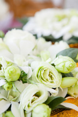 Fototapeta premium Floral arrangement at a wedding ceremony