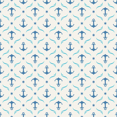 seamless pattern with anchors