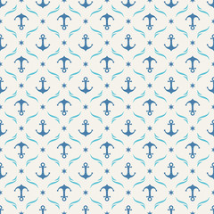 seamless pattern with anchors