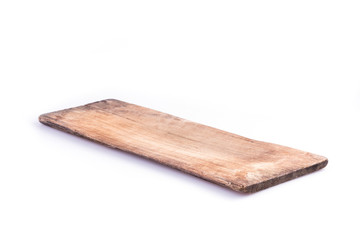 old wood board weathered isolated on white background