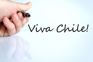 Viva chile text concept