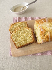 Aufgeschnittener Kastenkuchen