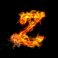 Fire letter Z