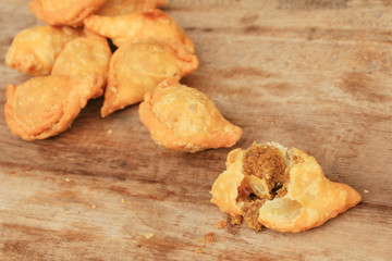 Tasty of curry puff