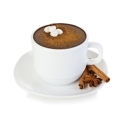 Hot chocolate isolated