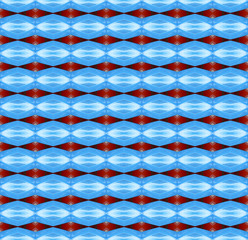 Seamless pattern made from blue metal