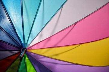 Rainbow Colored Umbrella