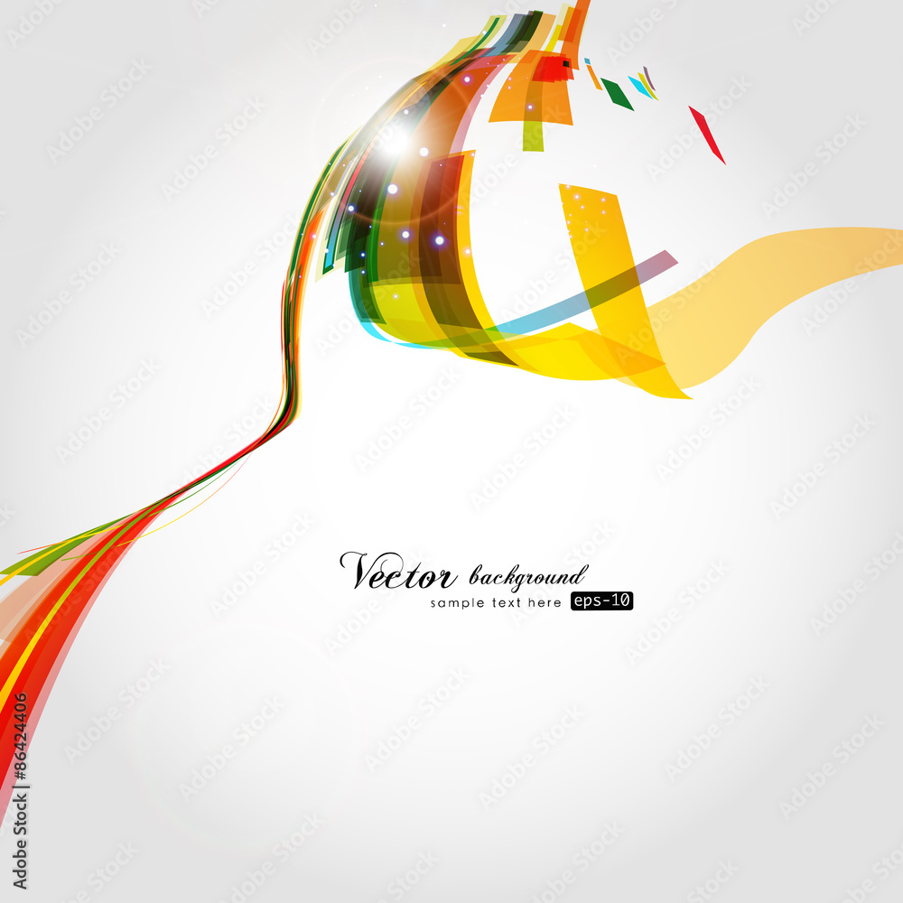 Poster abstract technology lines vector background