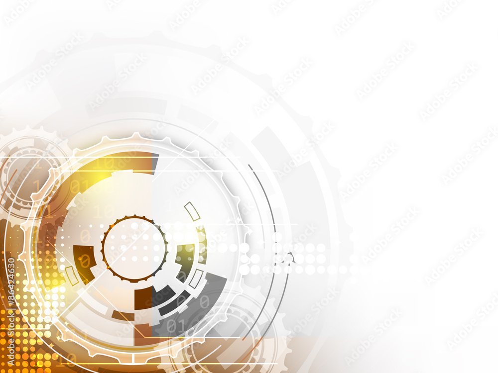Poster technology abstract vector background