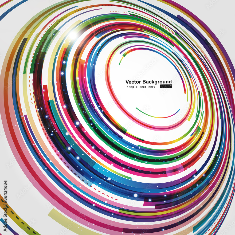 Poster abstract technology lines vector background