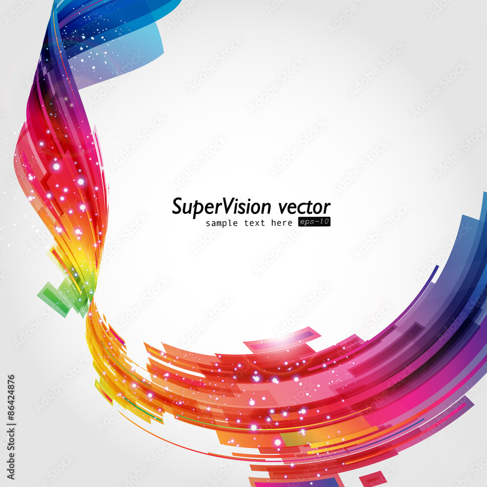Poster abstract technology lines vector background