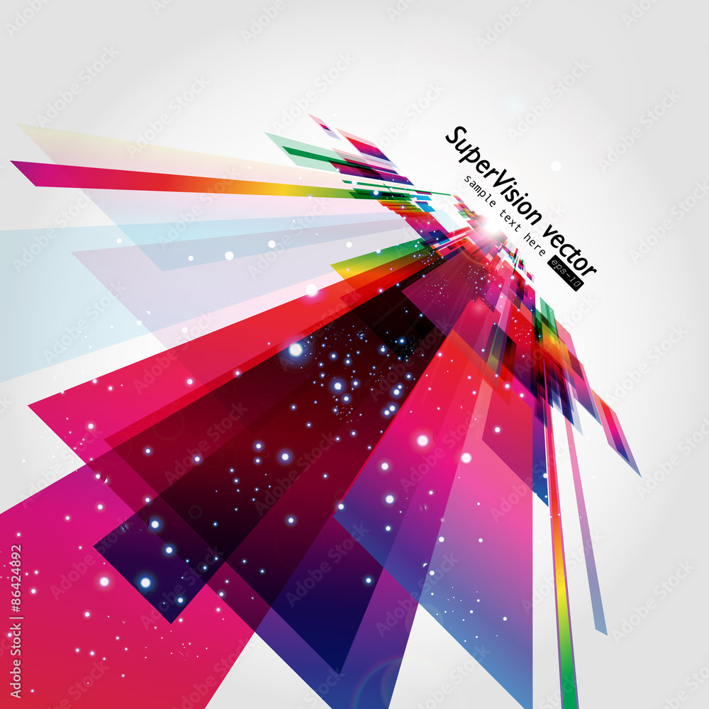 Poster abstract technology lines vector background