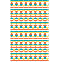 Seamless bright fun horizontal wave abstract pattern