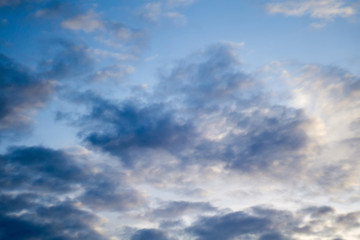 Sunset Sky with Clouds