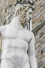 Fototapeta na wymiar Statue of Neptune - Florence - Italy