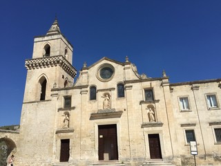 Fototapeta na wymiar Matera, Chiesa San Pietro in Caveoso - Basilicata