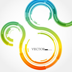 Abstract technology lines vector background