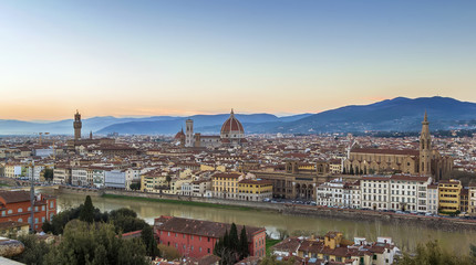 Fototapeta na wymiar view of Florence, Italy