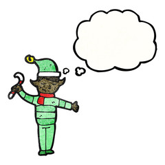 cartoon christmas elf