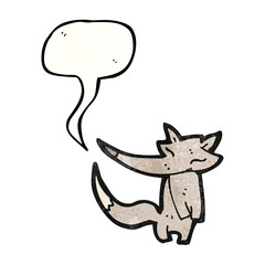 cute little wolf cartoon