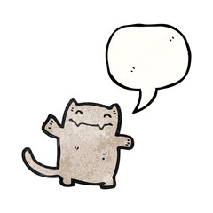 cartoon happy cat