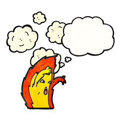 flame cartoon character
