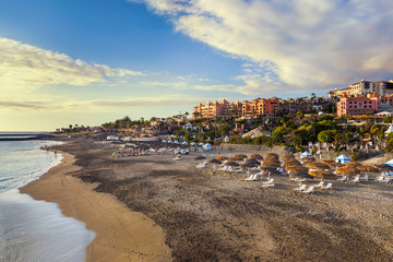 Beach Las Americas in Tenerife island - Canary