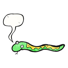 cartoon hissing snake