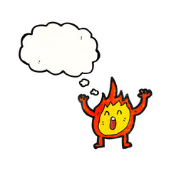 cartoon little flame