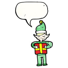 cartoon christmas elf