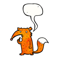 curious fox cartoon