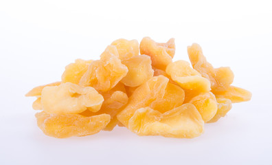 apple dry or dried apple slices on background.