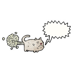 farting cat cartoon