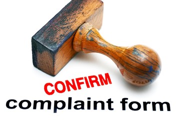 Complaint form confirm