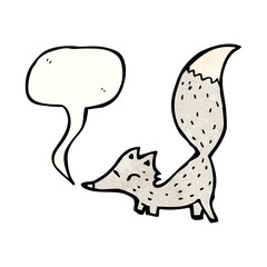 cute cartoon  little wolf
