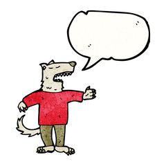 wolf in clothes talking